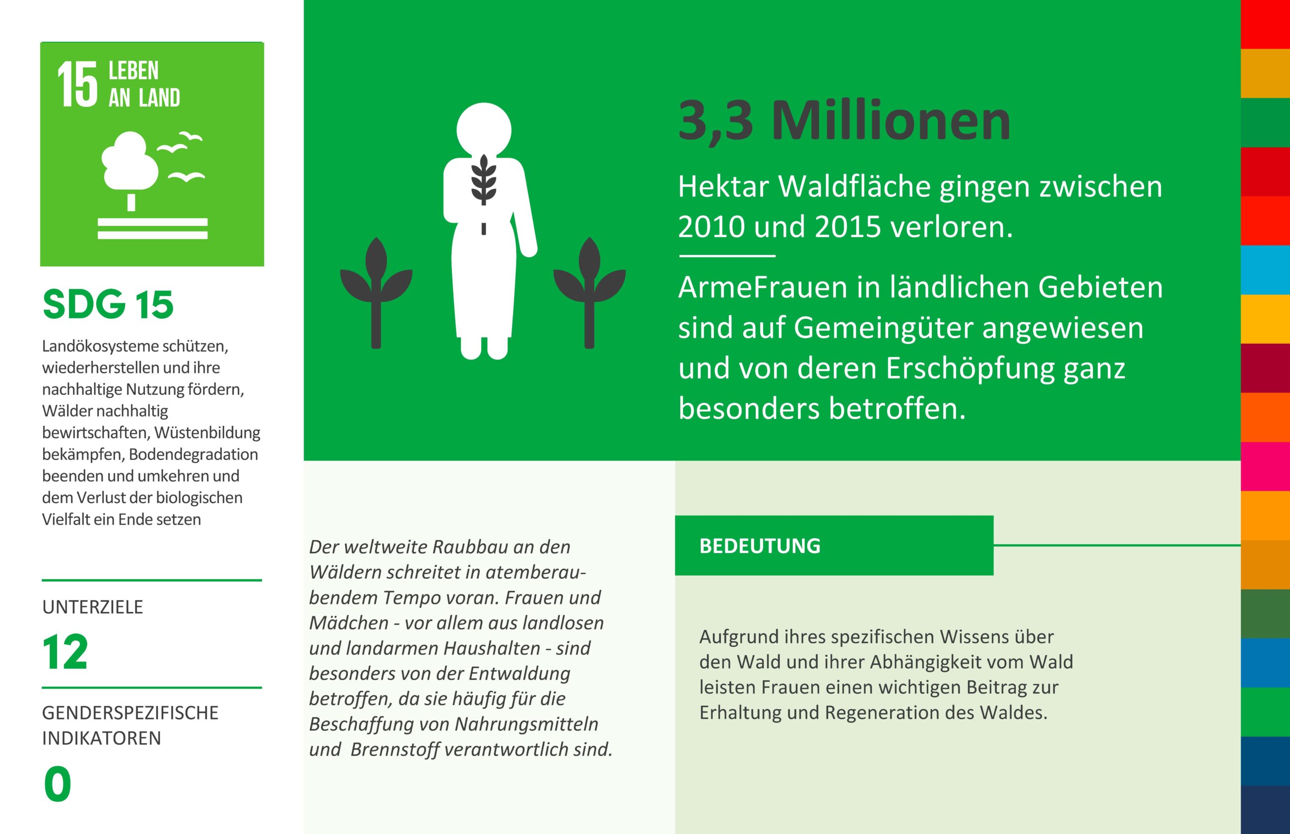 SDG 15 Infografik Leben an Land