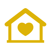 Icon Haus mit Herz