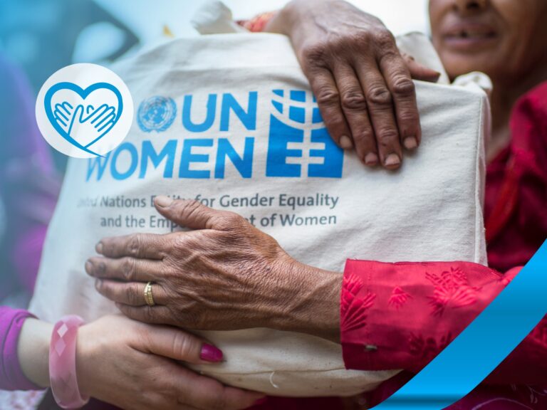 UN Women Tasche gehalten von einer Frau