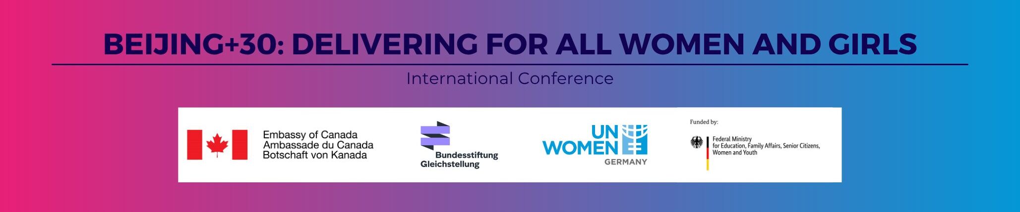 Internationale Konferenz 2025, Berichtseite Banner