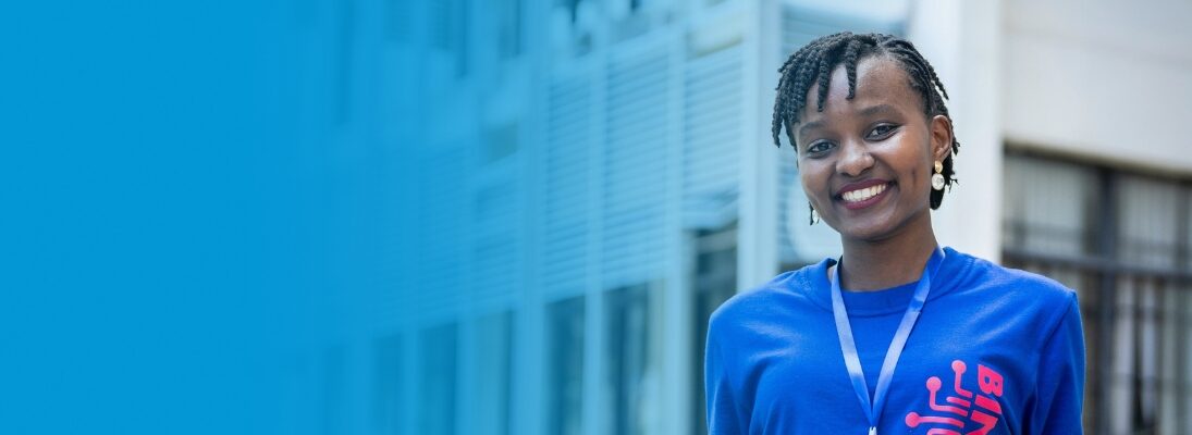 Teilnehmerin am African Girls Can Code Initiative - Coding Camp