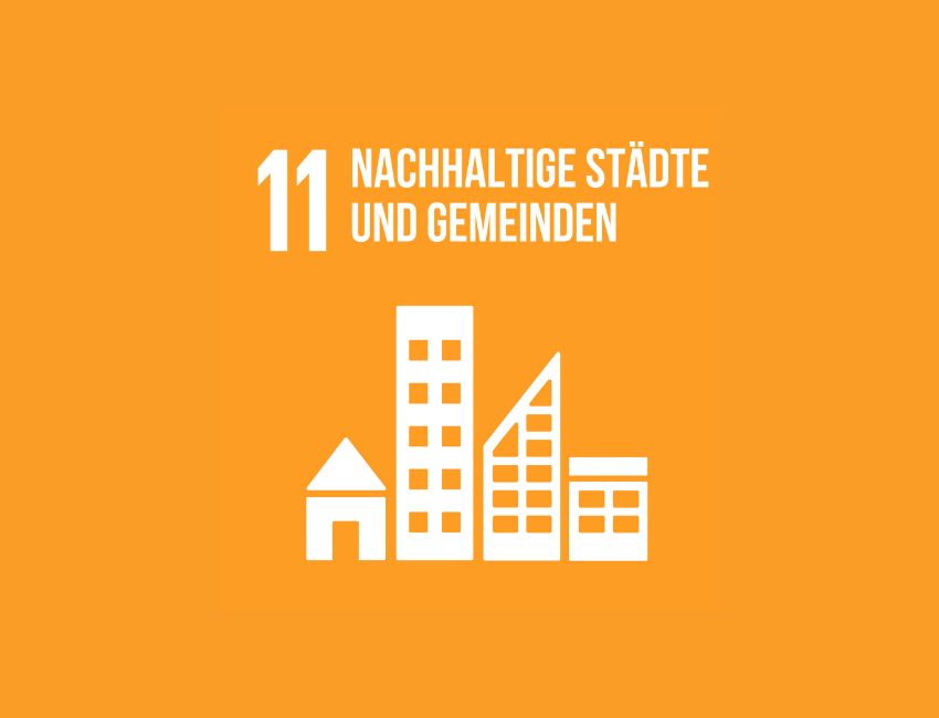 SDG 11 Icon Nachhaltige Städte und Gemeinden