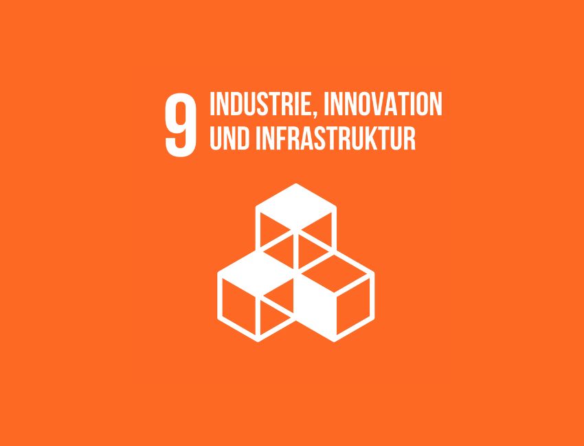 SDG 9 Icon Industrie, Innovation und Infrastruktur