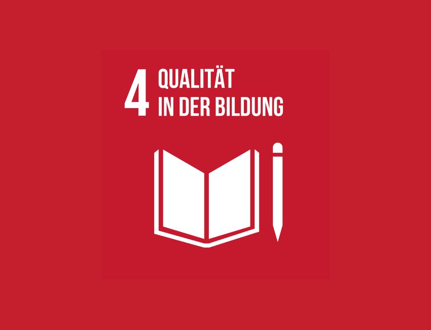 SDG 4 Icon Qualität in der Bildung