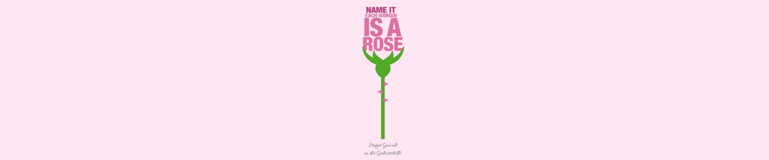 Name it - each woman is a rose. Grafische Rose